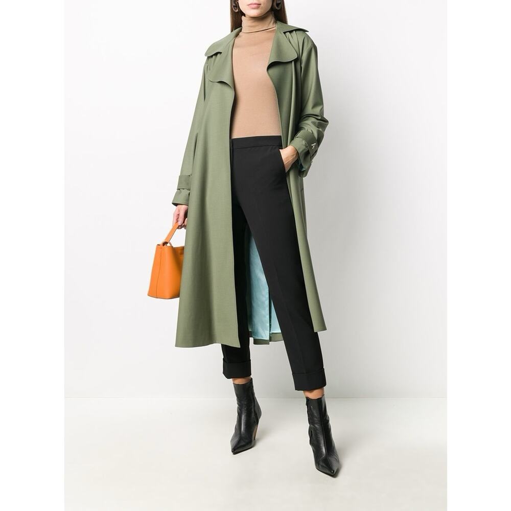 pt01 andrea pants Black Cuffed Cropped IT 44 US 8